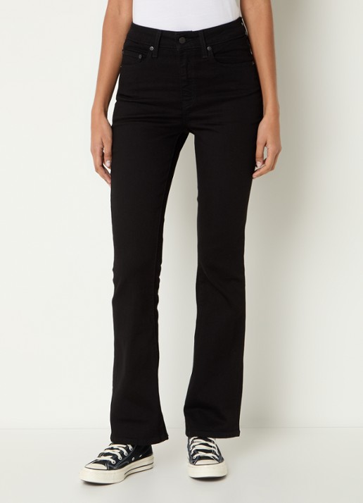 Levi's 725 high waist bootcut jeans met gekleurde wassing