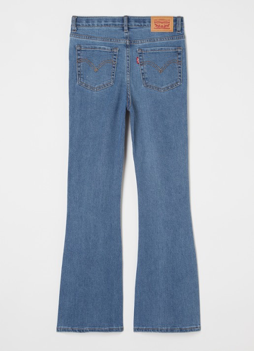 Levi's 726 high rise flared jeans met stretch