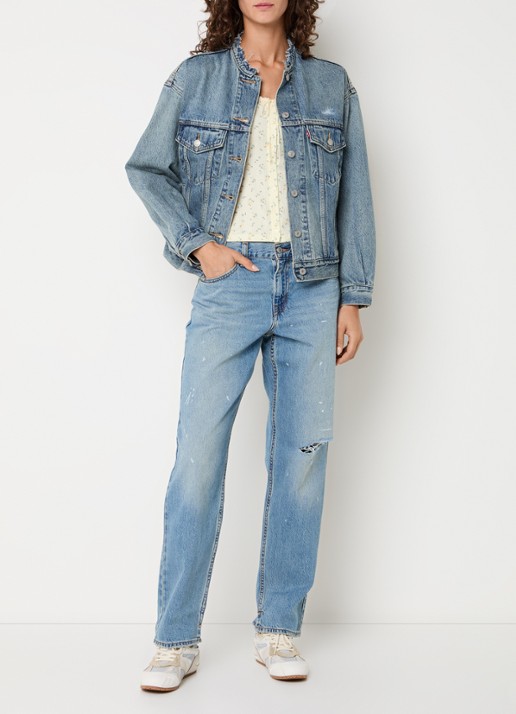 Levi's 90's Trucker Craft Of Love spijkerjas met steekzakken - voorkant 3 indigo