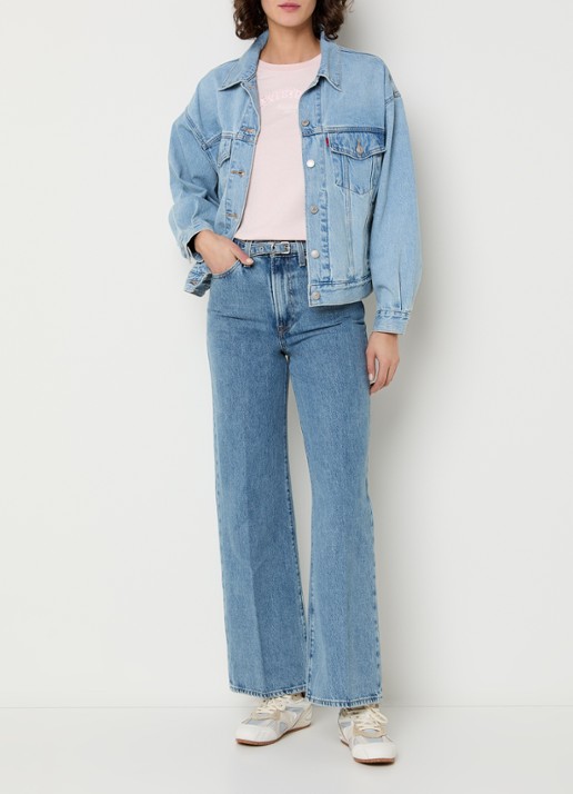 Levi's 90s Trucker spijkerjas met klepzakken - voorkant 3 indigo
