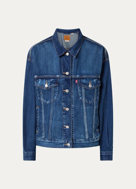 Levi's 90s Trucker spijkerjas met steekzakken - voorkant 3 indigo