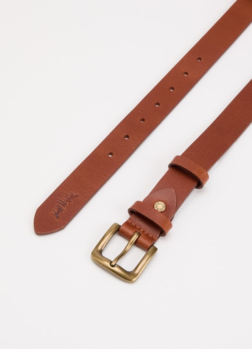 Levi's Addison riem van leer - detail bruin