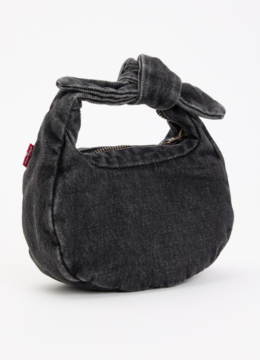 Levi's Baby Brooklyn handtas van denim - achterkant zwart