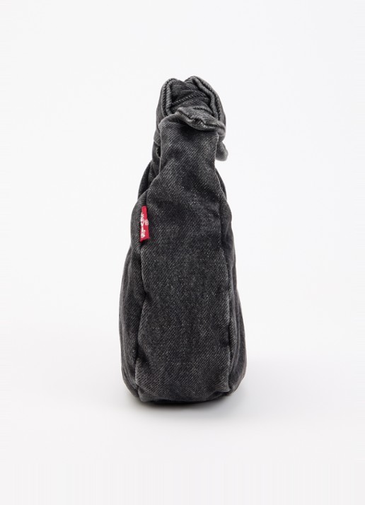 Levi's Baby Brooklyn handtas van denim - detail 3 zwart