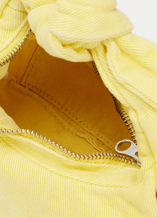 Levi's Baby Brooklyn handtas van denim - detail 3 geel