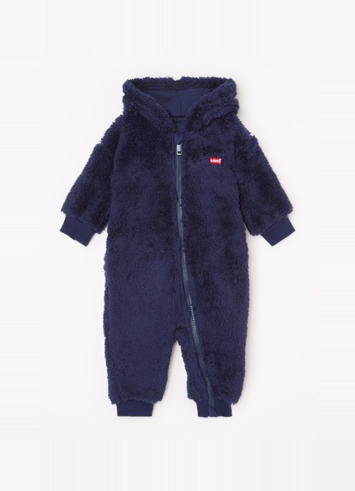 Levi's Babypak met logoborduring - voorkant blauw