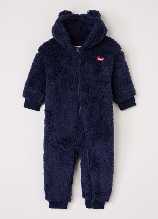 Levi's Babypak met logoborduring - voorkant kobaltblauw