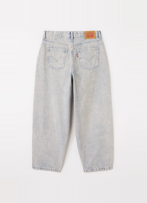 Levi's Balloon fit jeans met lichte wassing - voorkant 2 indigo