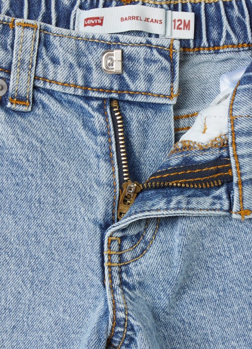 Levi's Balloon fit jeans met lichte wassing - detail indigo