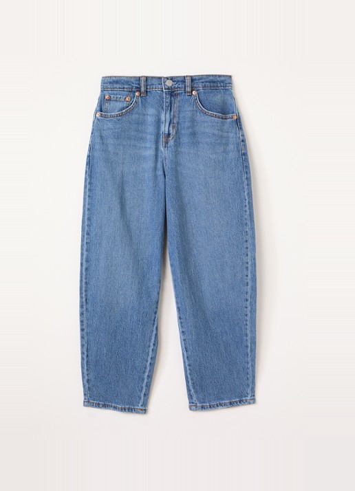 Levi's Barrel loose fit jeans met medium wassing