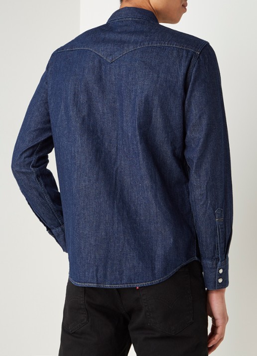 Levi's Barstow Western regular fit denim overhemd - achterkant 4 jeans