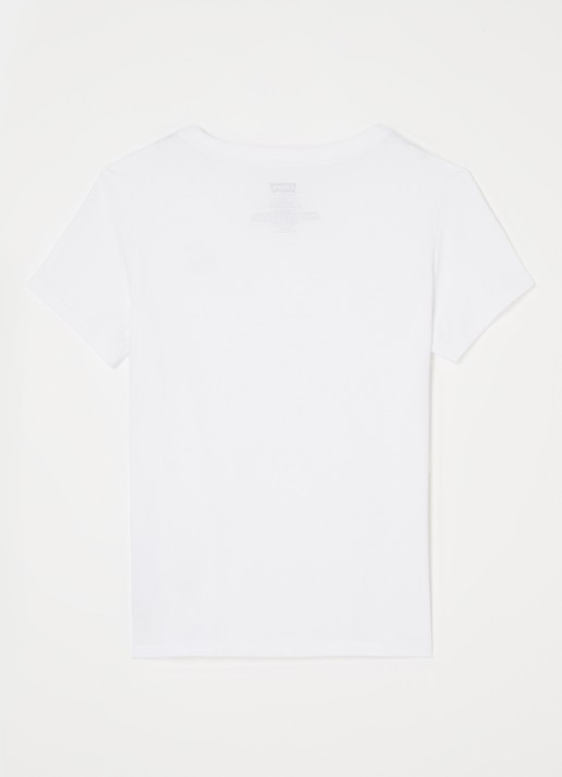 Levi's Batwing T-shirt met logoprint - achterkant 2 wit