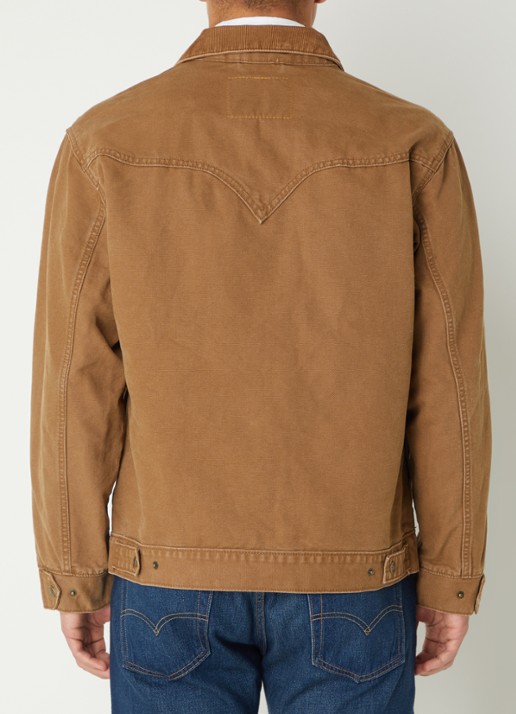 Levi's Bison spijkerjas met borstzakken - achterkant bruin