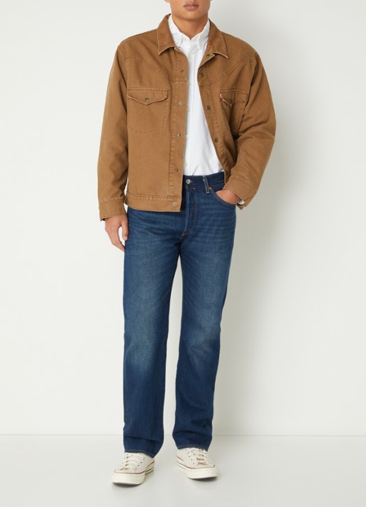 Levi's Bison spijkerjas met borstzakken - voorkant 4 bruin