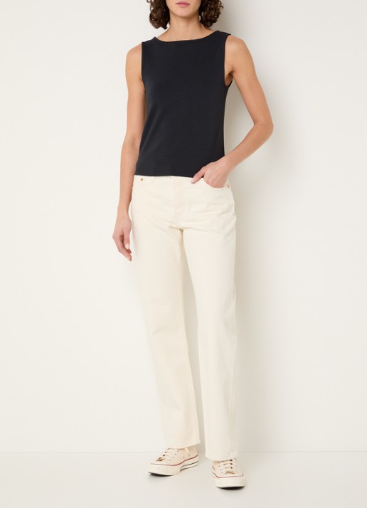 Levi's Blair tanktop met stretch - voorkant 2 zwart
