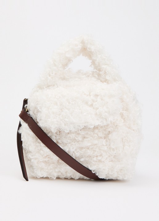 Levi's Blake Small handtas van teddy met afneembare schouderriem