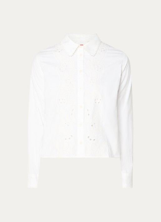 Levi's Blouse met opengewerkt detail - voorkant 7 wit