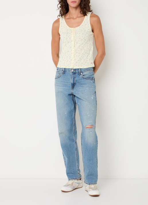 Levi's Blouse met print - voorkant 4 gebroken wit
