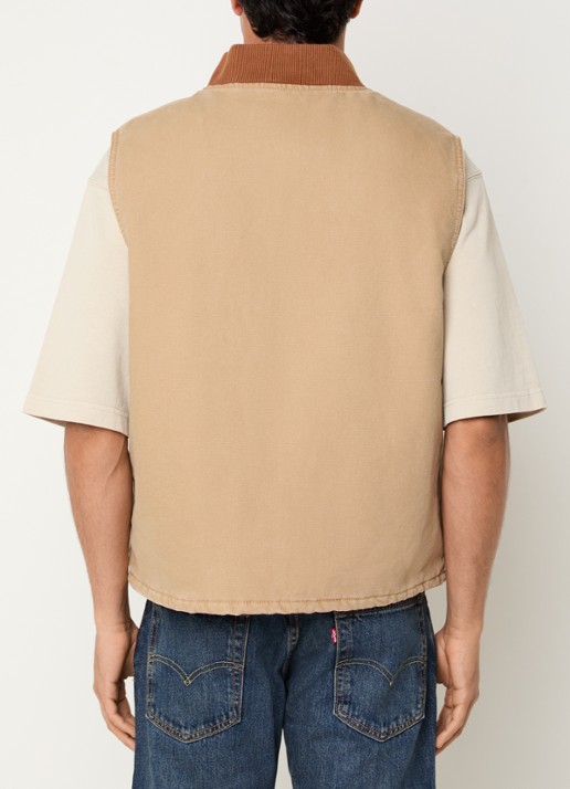 Levi's Bodywarmer met steekzakken - achterkant 3 camel