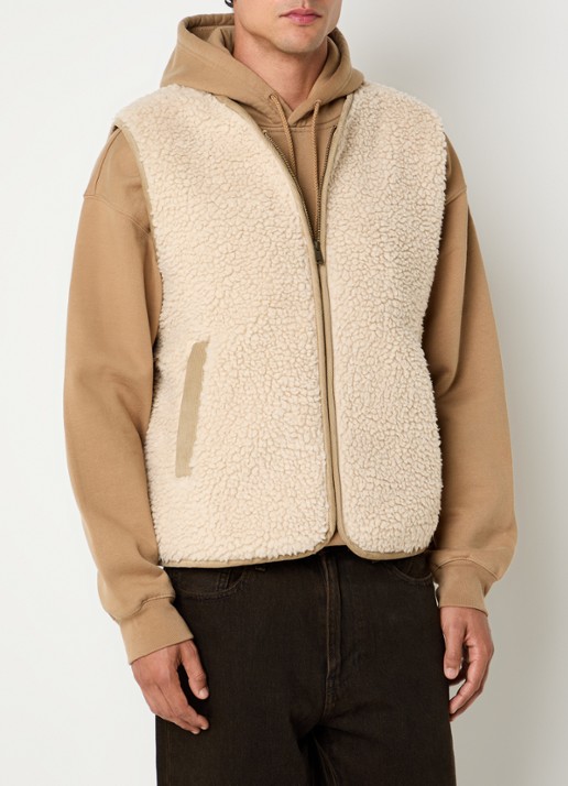 Levi's Bodywarmer van teddy met steekzakken