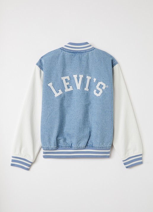 Levi's Bomberjack met logoborduring - achterkant 3 indigo