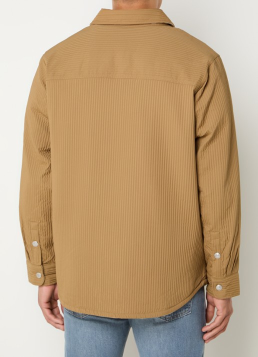 Levi's Bryant reversible overshirt met ruitdessin - achterkant 4 camel