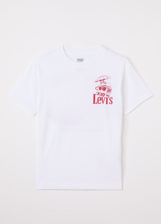 Levi's Burger Meal T-shirt met logo- en backprint
