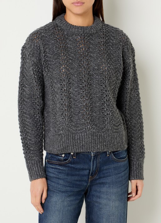 Levi's Charlotte grofgebreide trui in wolblend met lurex
