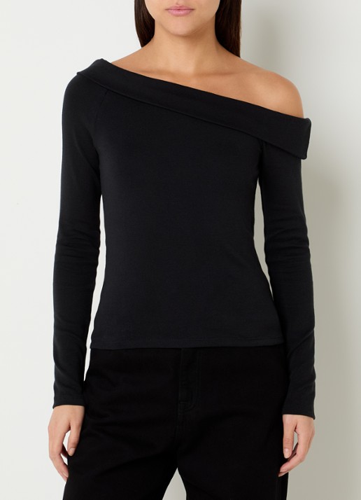 Levi's Clara one shoulder top met overslag