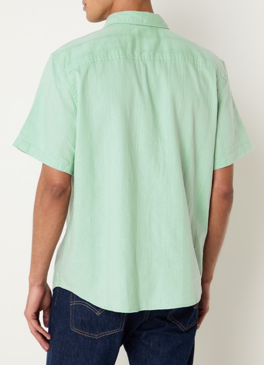 Levi's Comfort fit overhemd in linnenblend met structuur - achterkant 4 mint