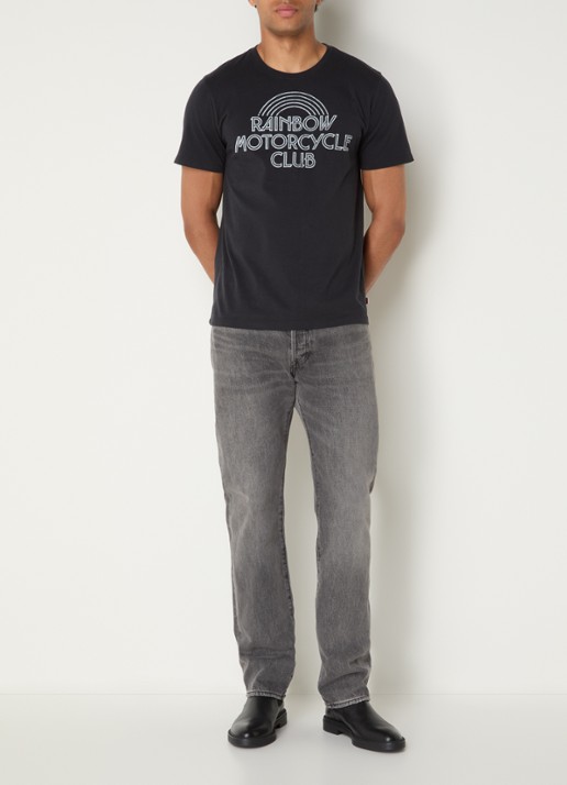 Levi's Community T-shirt met front- en backprint - voorkant 3 zwart