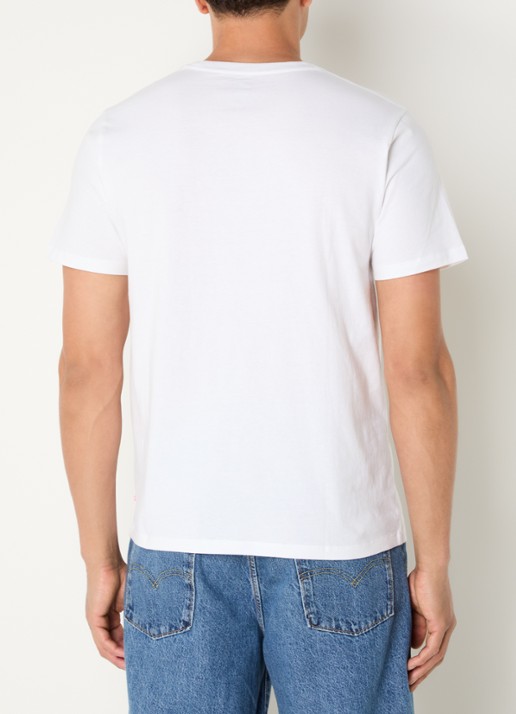 Levi's Community T-shirt met print - achterkant wit