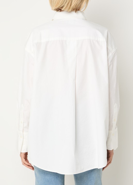 Levi's Core blouse met kraag - achterkant 3 gebroken wit