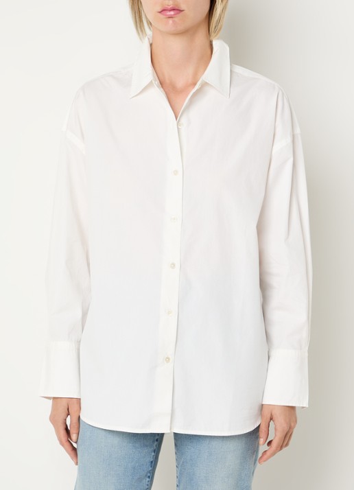 Levi's Core blouse met kraag - detail 4 gebroken wit