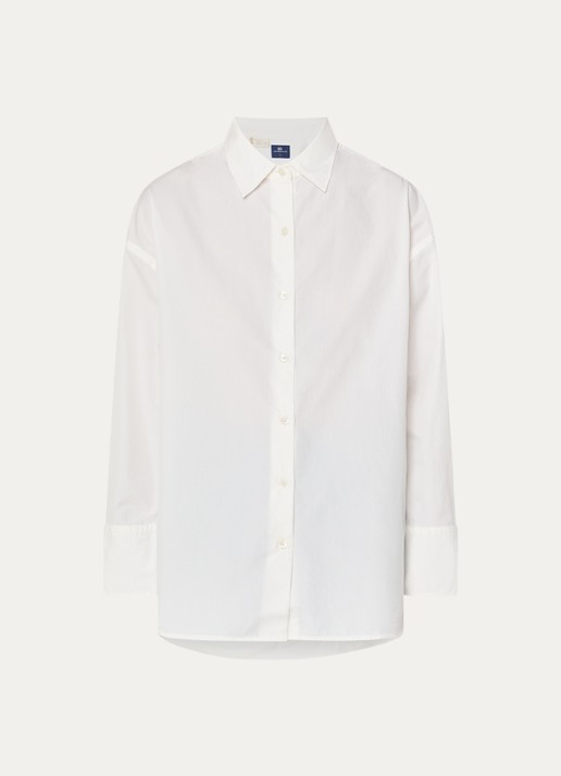 Levi's Core blouse met kraag - voorkant gebroken wit