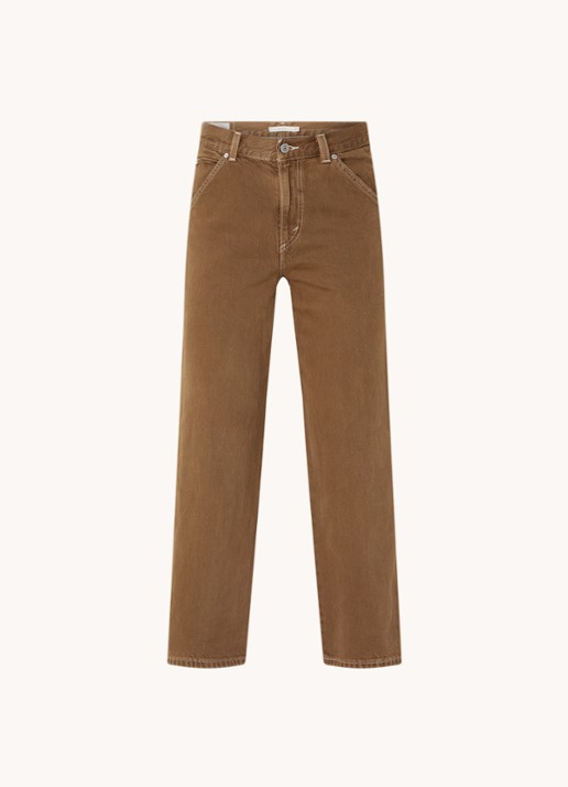 Levi's Dad Utility mid waist loose fit jeans - voorkant 2 bruin