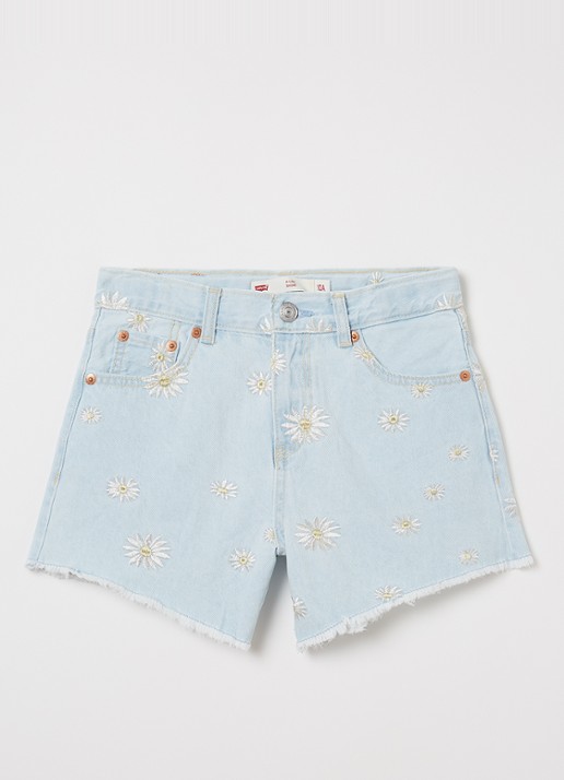 Levi's Daisy wide leg korte broek van denim