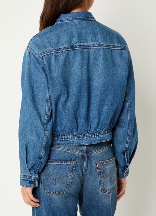 Levi's Dani Western spijkerjas met steekzakken - achterkant 2 indigo