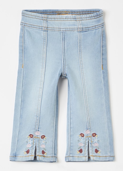 Levi's Dobby straight leg jeans met borduring