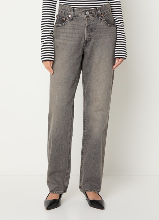 Levi's Don't Doubt high waist straight leg jeans met gekleurde wassing