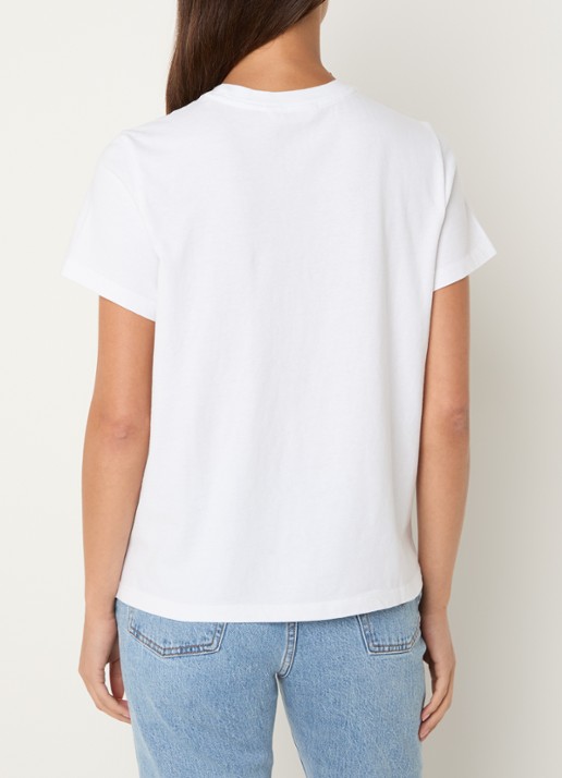 Levi's Favorite T-shirt met strass en logo - achterkant 2 wit