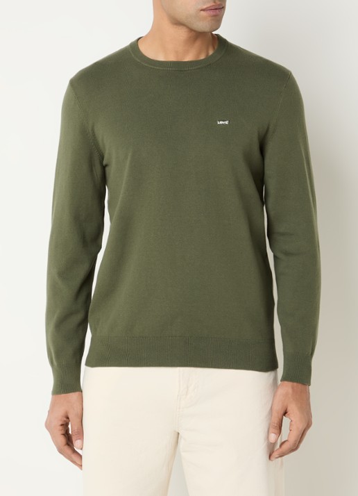 Levi's Fijngebreide pullover met logo