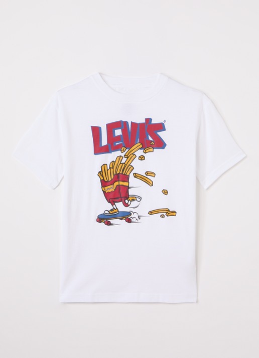 Levi's Fries on the Loose T-shirt met logoprint