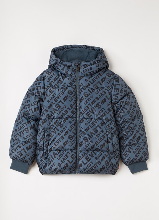 Levi's Gewatteerd jack met logoprint