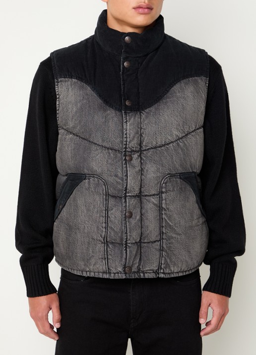 Levi's Gewatteerde bodywarmer met donsvulling - detail 4 zwart
