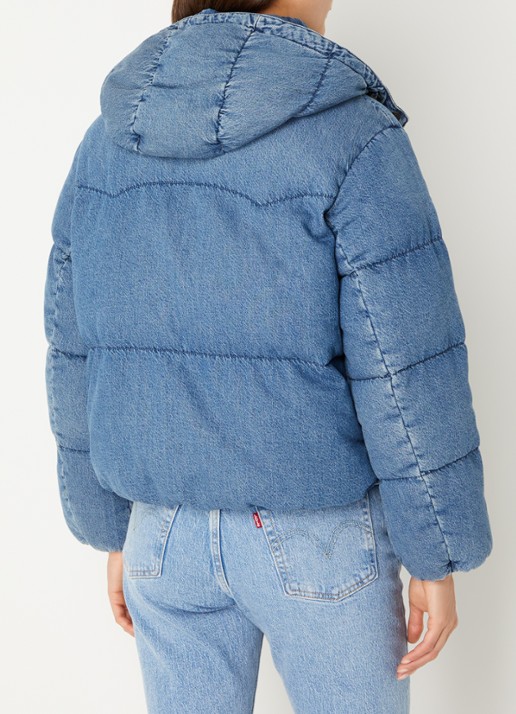Levi's Gewatteerde spijkerjas met donsvulling - achterkant 4 indigo