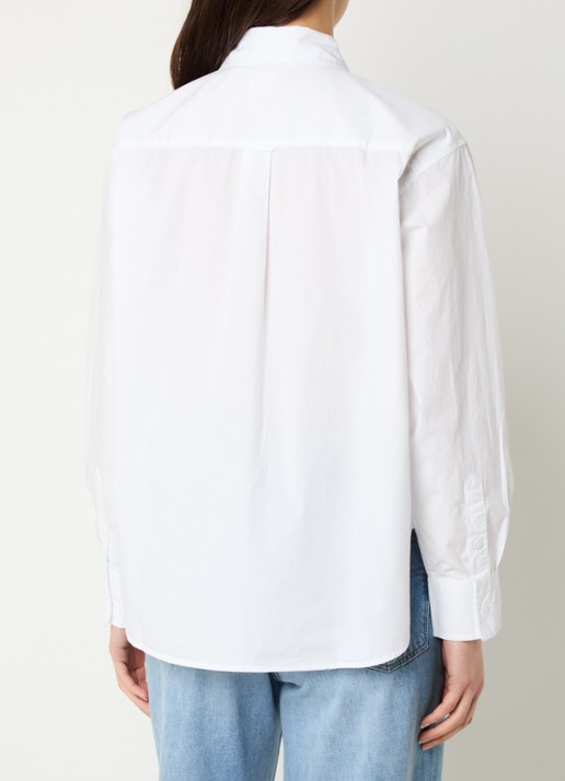 Levi's Harlie blouse met borstzak - achterkant wit