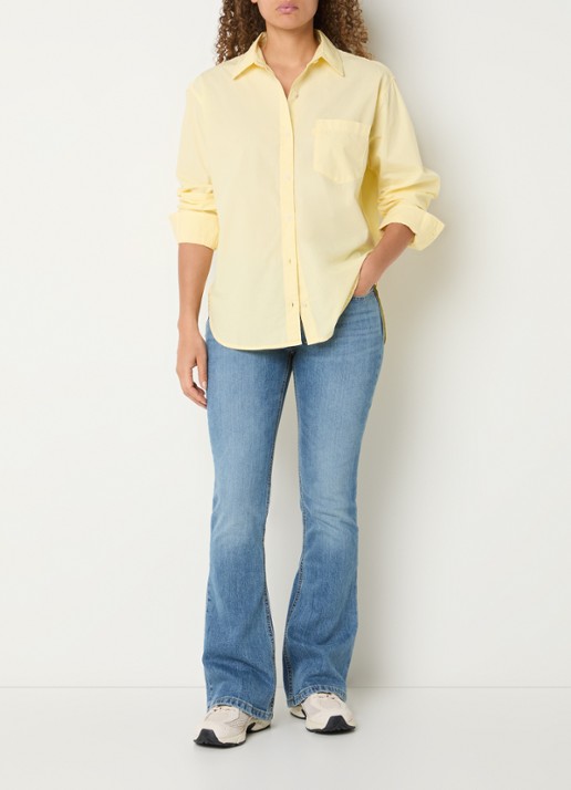 Levi's Harlie blouse met borstzak - voorkant 4 geel