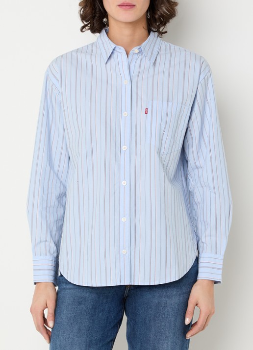 Levi's Harlie blouse met streepprint en borstzak