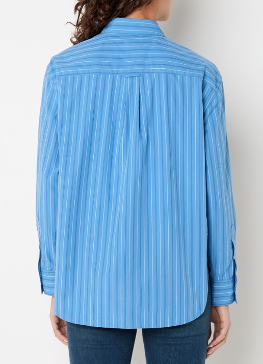 Levi's Harlie blouse met streepprint - achterkant 4 blauw